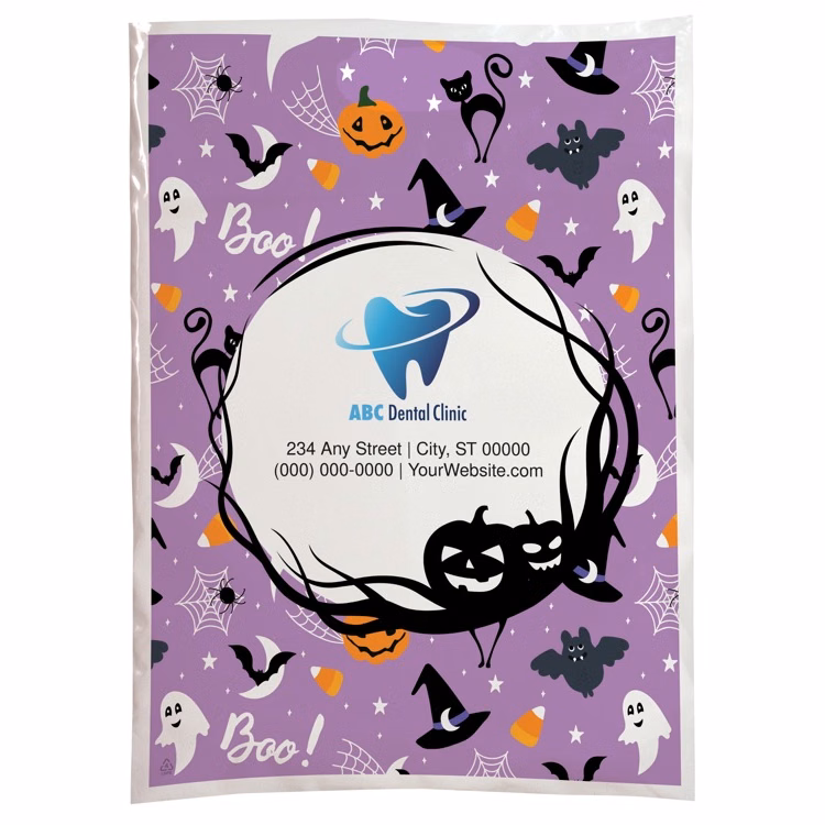 Halloween Scatter Design 1 Plastic Bags (13" x 18")