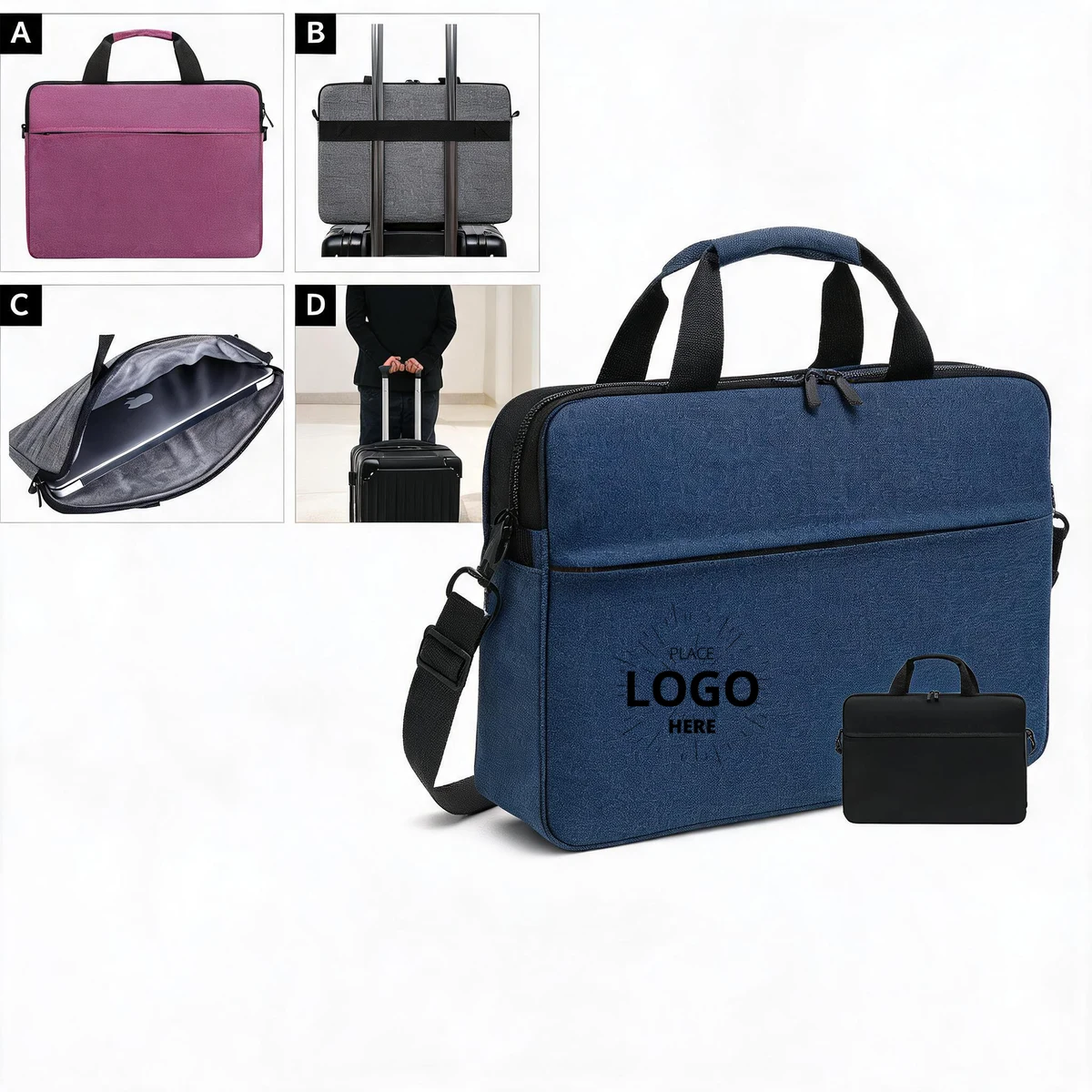 Customizable Business Laptop Tote Bag for Office Travel 1