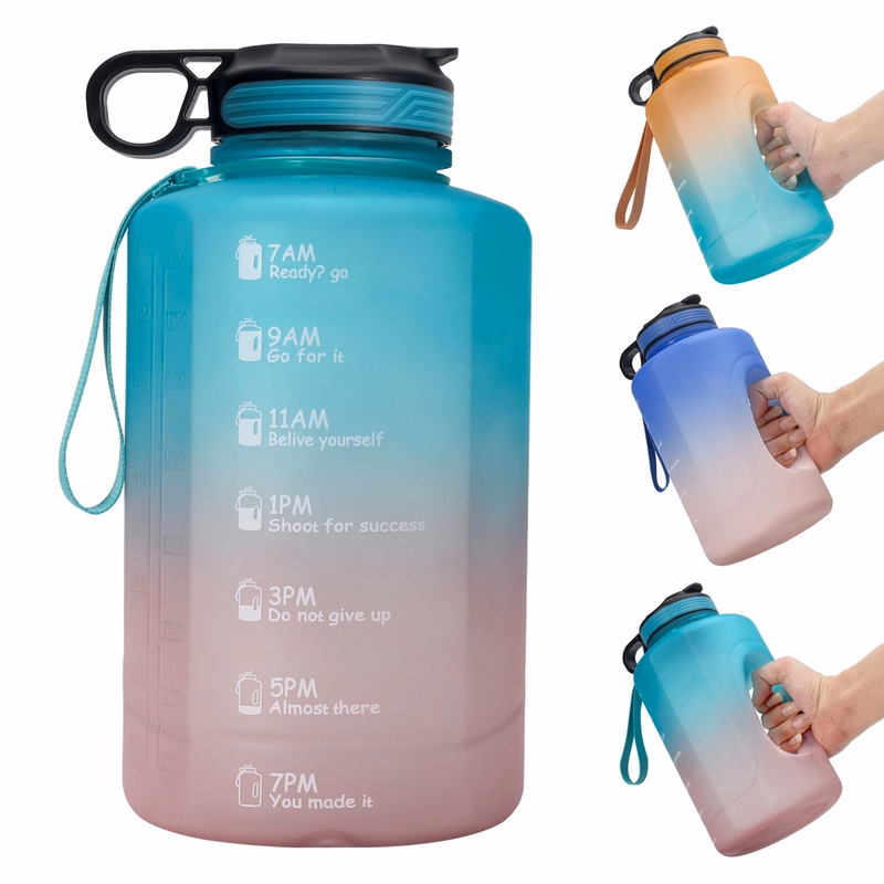Custom 1 Gallon Water Bottle With Time Marker