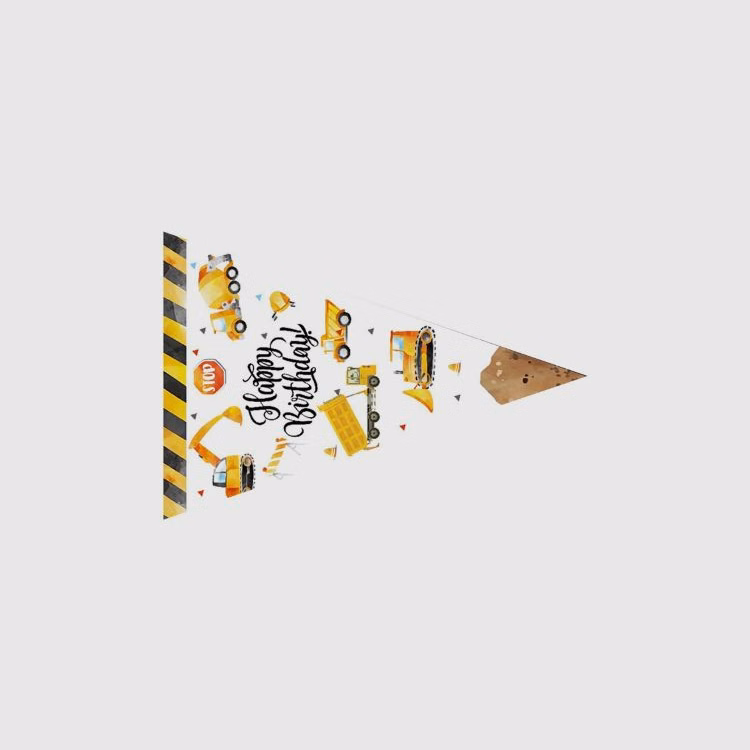 Symmetrical Isosceles Triangle Hand Flag