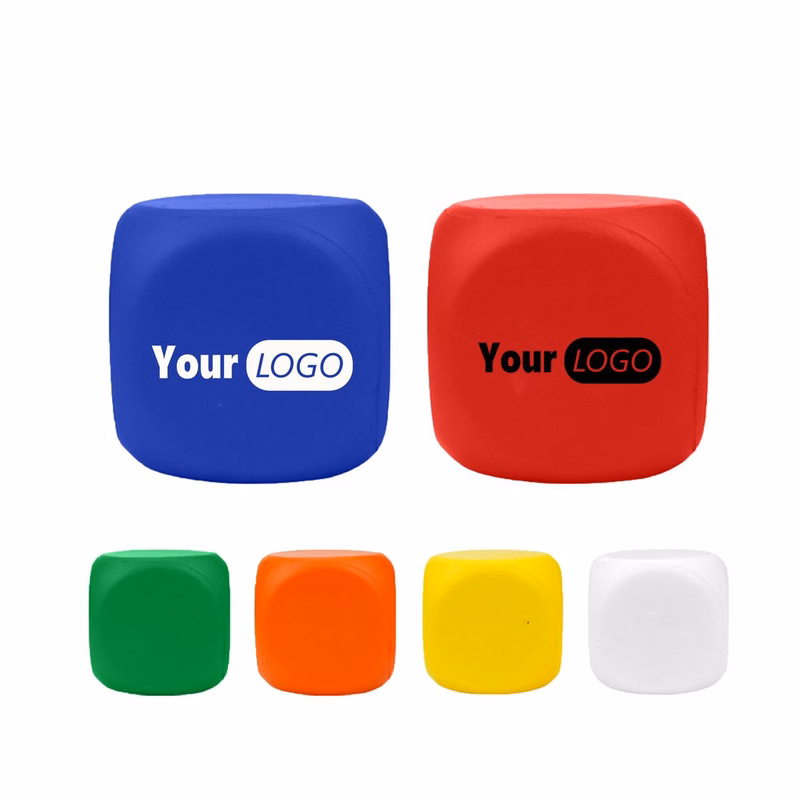 Custom Logo Dice Stress Ball MOQ 50 PCS