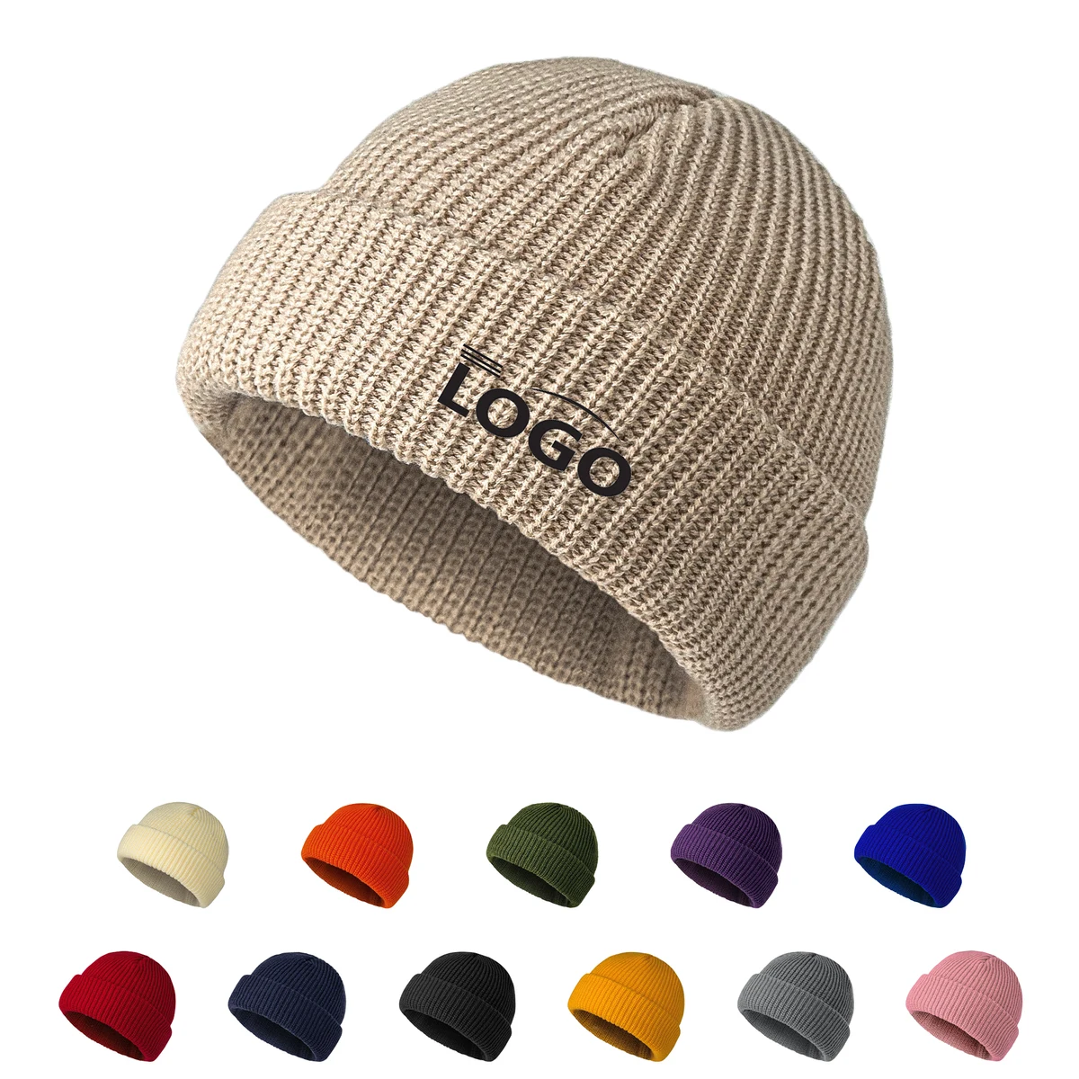 Unisex Thick-Cuff Knit Beanie 1