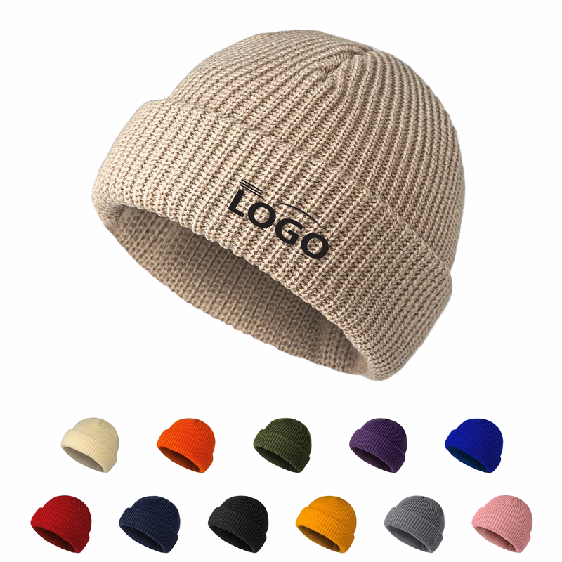 Unisex Thick-Cuff Knit Beanie