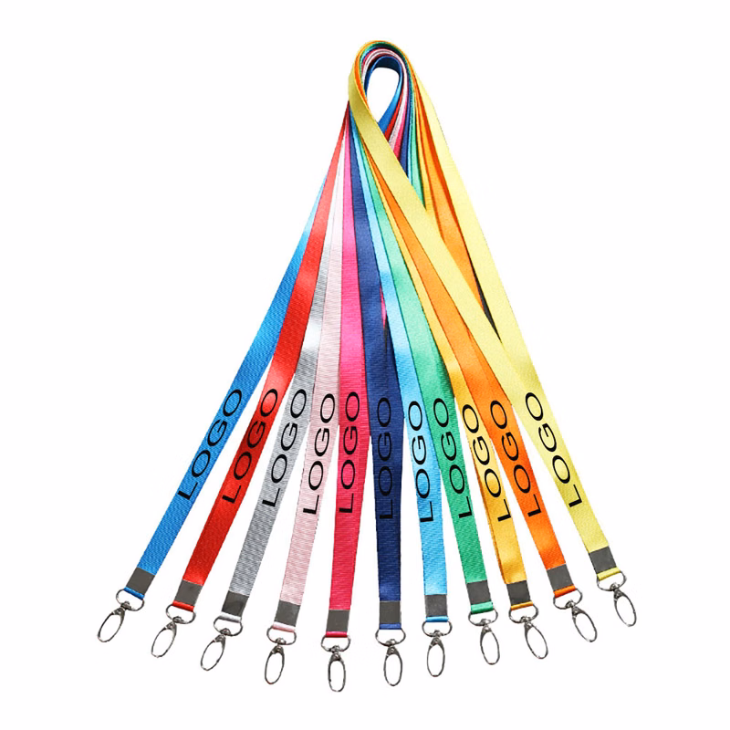 18" Full color Lanyard with Badge Clip and swivel metal hook