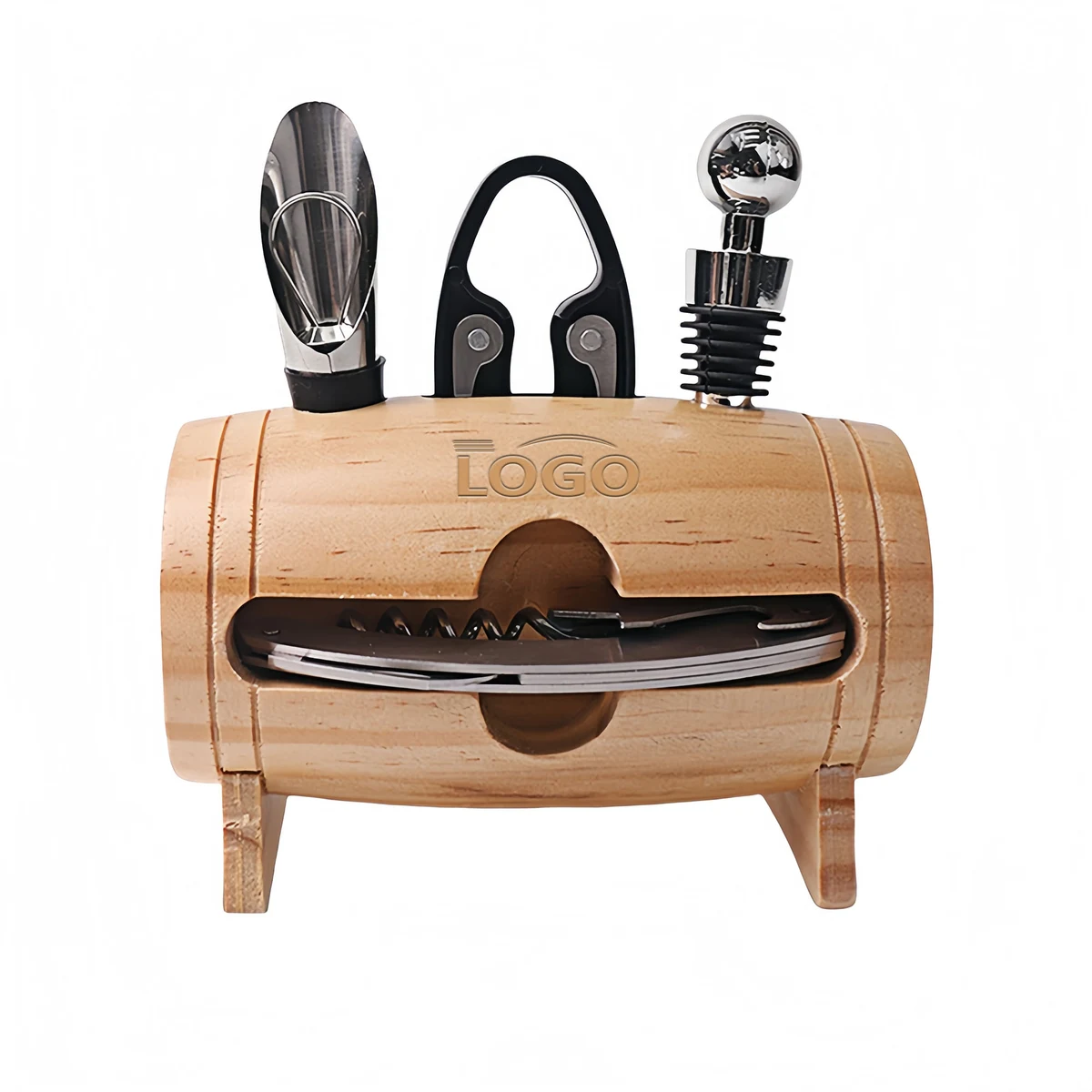 4-Piece Wine Opener Gift Set with Stand 1