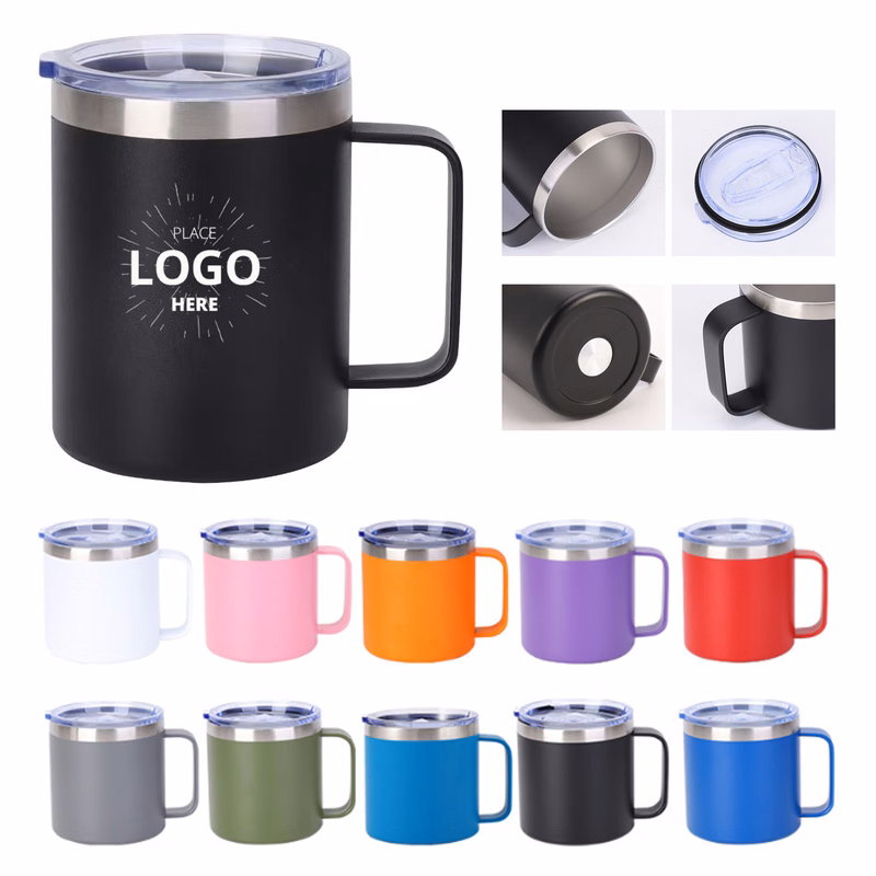 14oz Travel Coffee Mug With Handle