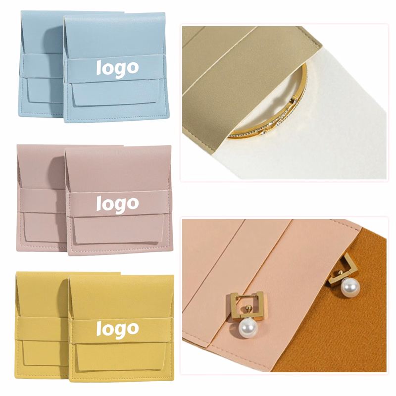 Flap PU Jewelry Storage Bag