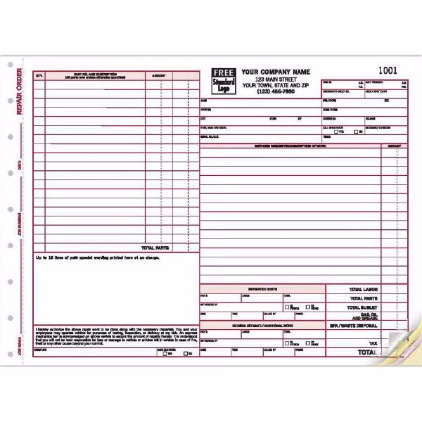Repair Orders With Large Terms Area