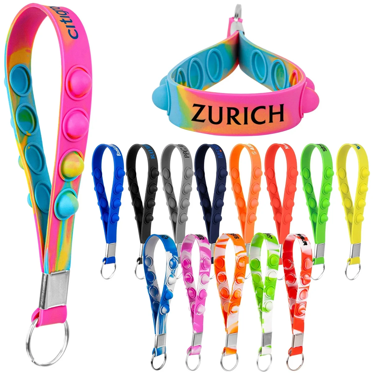 Popper Stress Reliever Key Chain 1