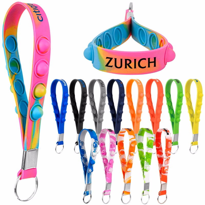 Popper Stress Reliever Key Chain