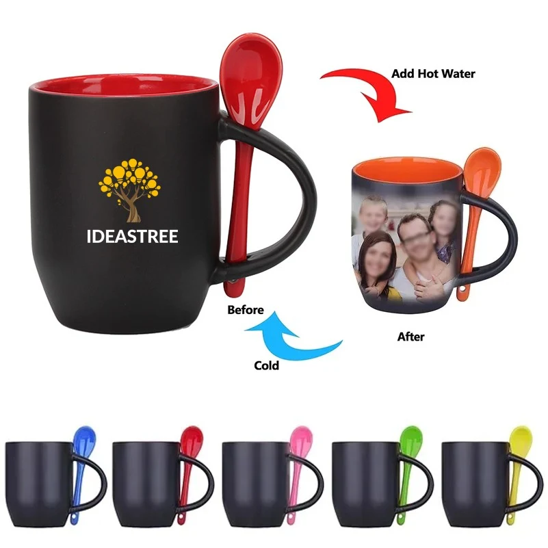12oz Mystic Color Changing Mug with Spoon 1