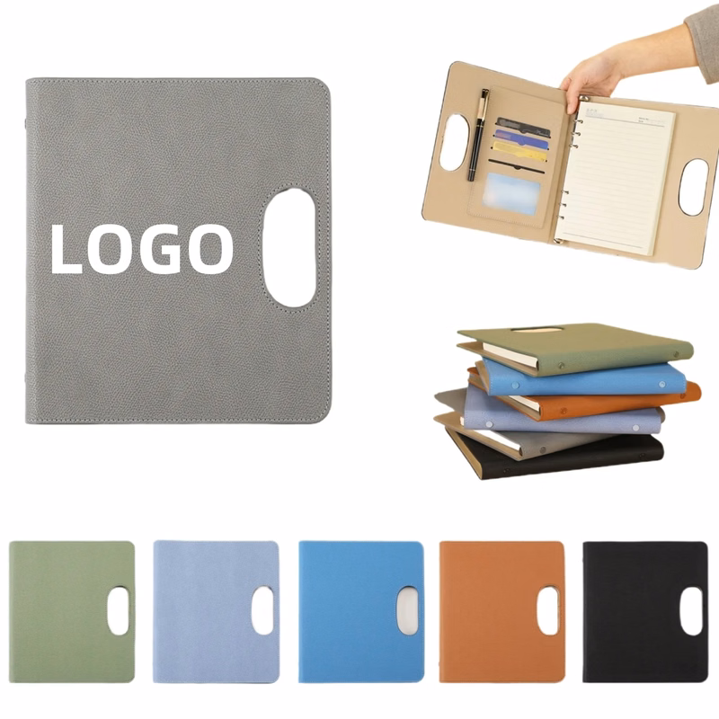 Handheld A5 Loose-Leaf PU Leather Multifunctional Notebook
