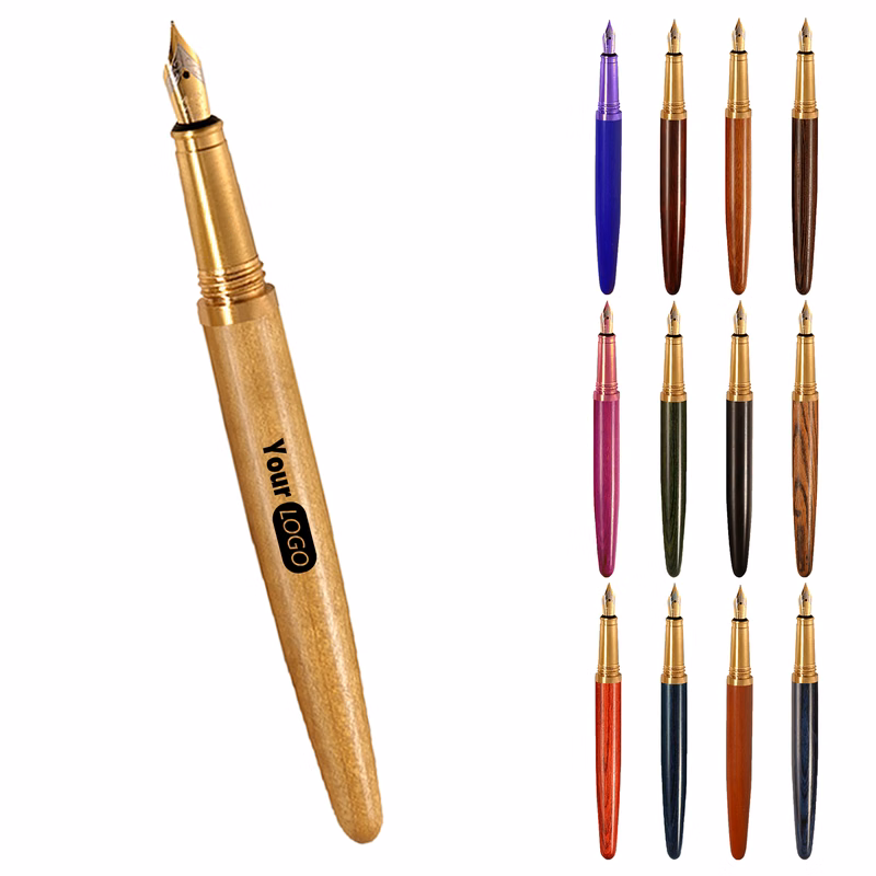 Wood Solid Color High-End Fashionable Fountain Pen