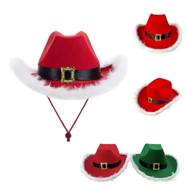 Christmas Cowboy Hat 1