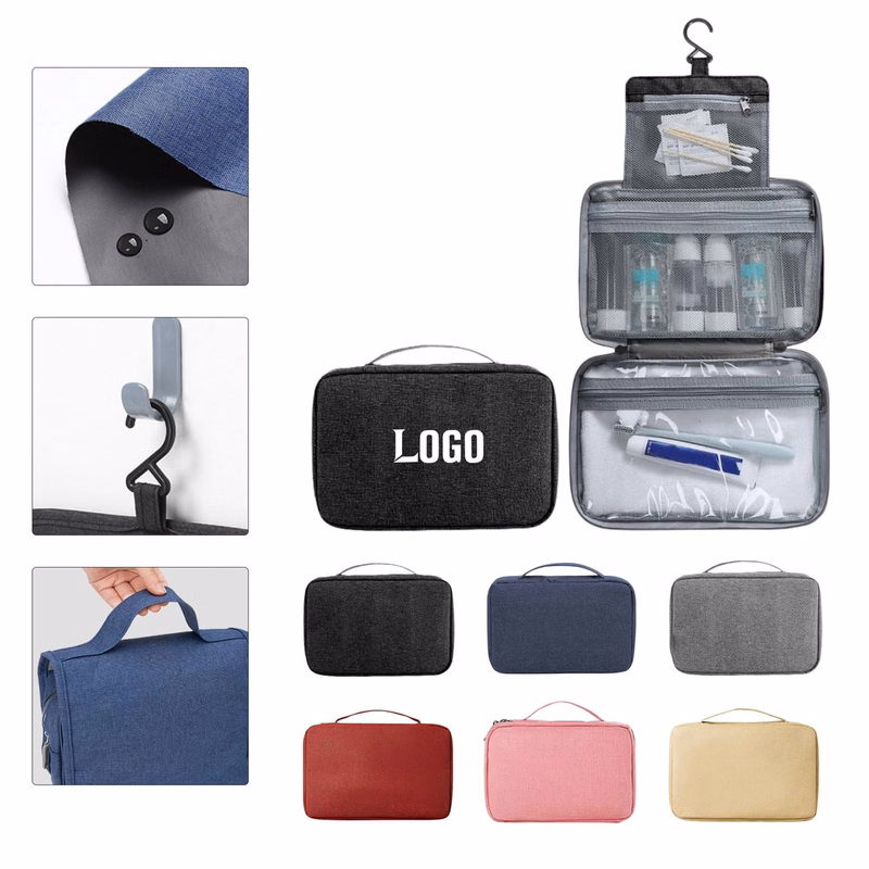 Versatile Tri Fold Hanging Cosmetic Storage Bag