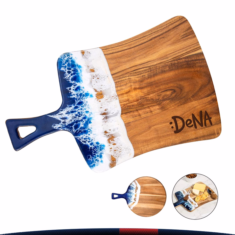 Lureth Ocean Resin-Wood Cutting Board