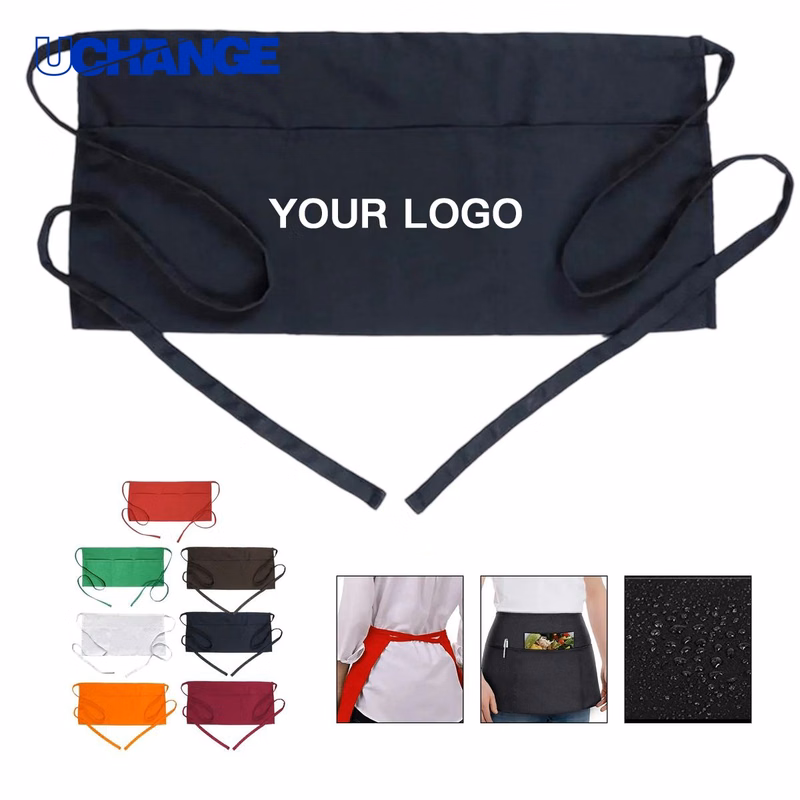 Three Pocket Half Apron for Food Service Staff