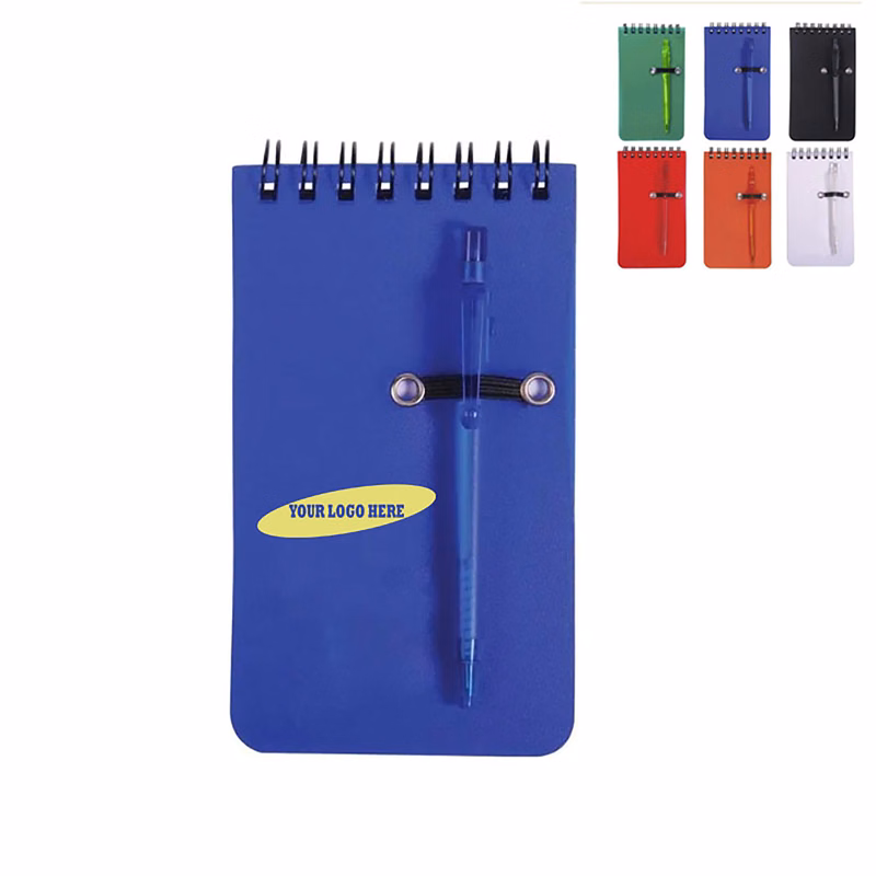 Mini  Pocket Notebook with Pen Holder