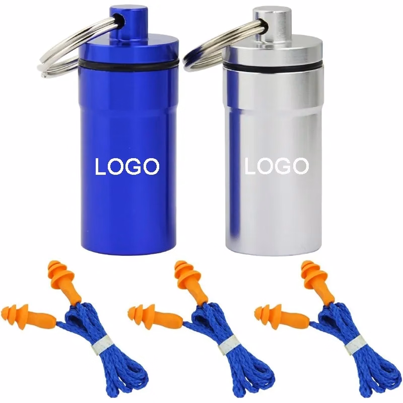 Reusable Silicone Ear Plugs with Carry Case