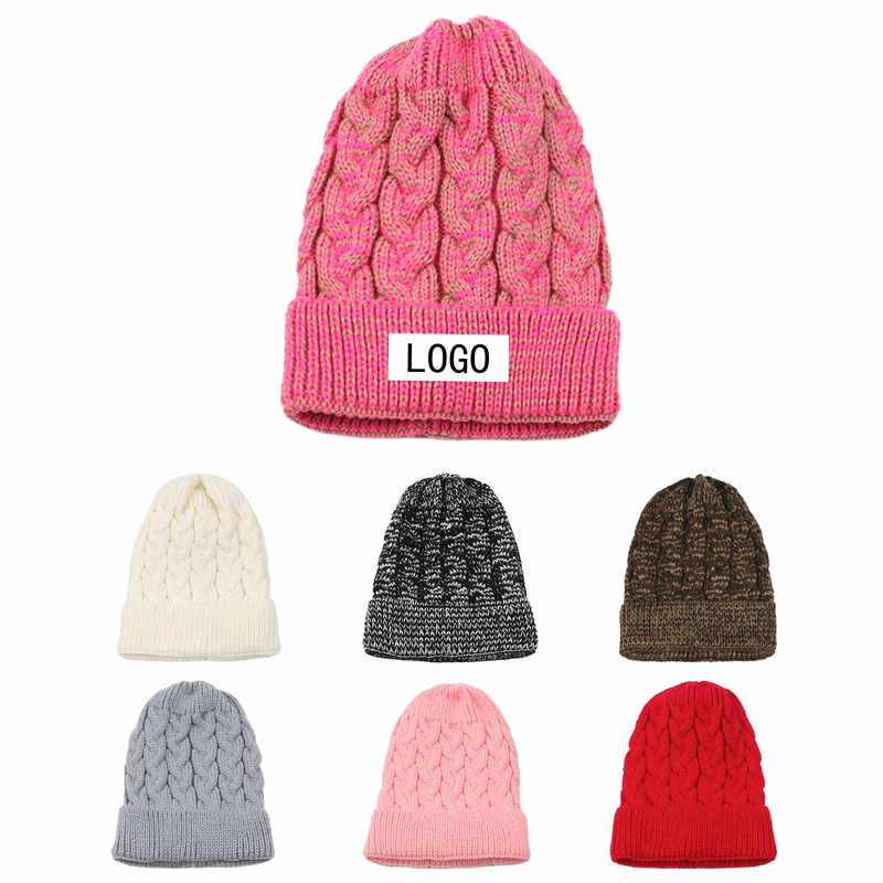 Twist Knitted Colorful Hats For Men And Women