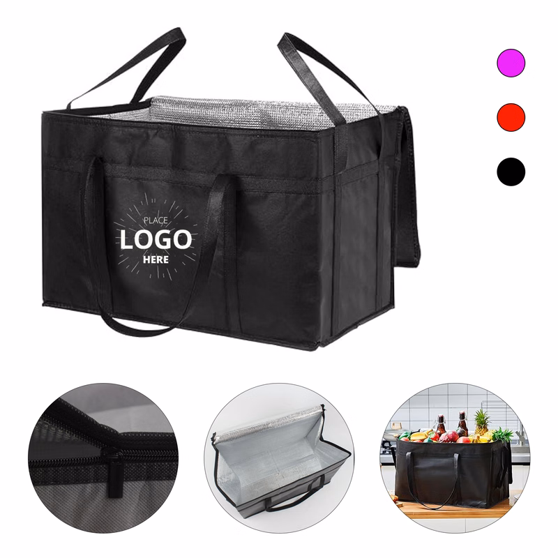 Large Capacity Insulated Cooler Lunch Bag