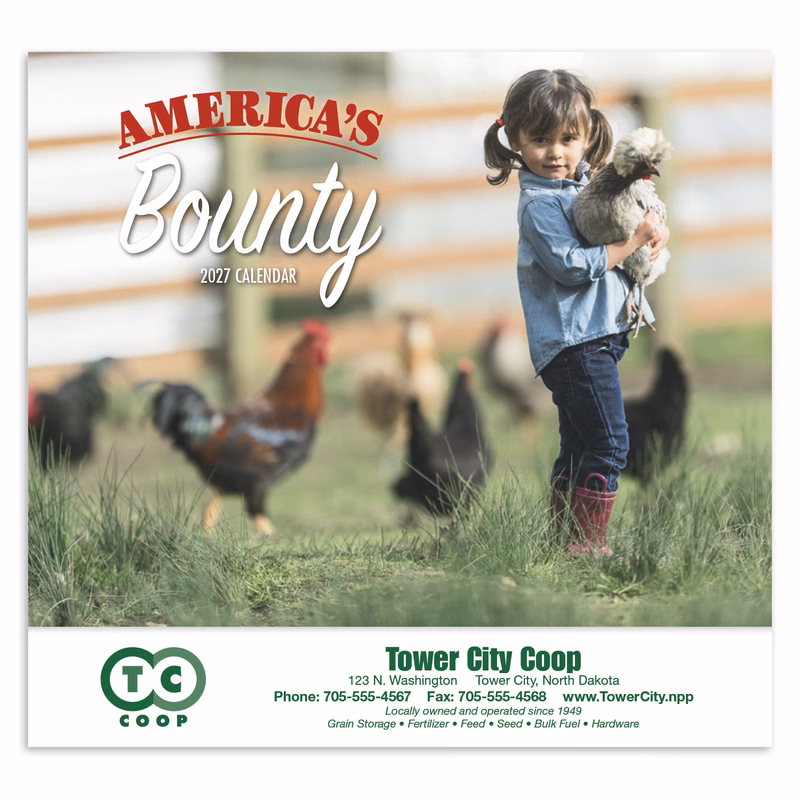 HotLine® Products America's Bounty Appointment Calendar - Stapled