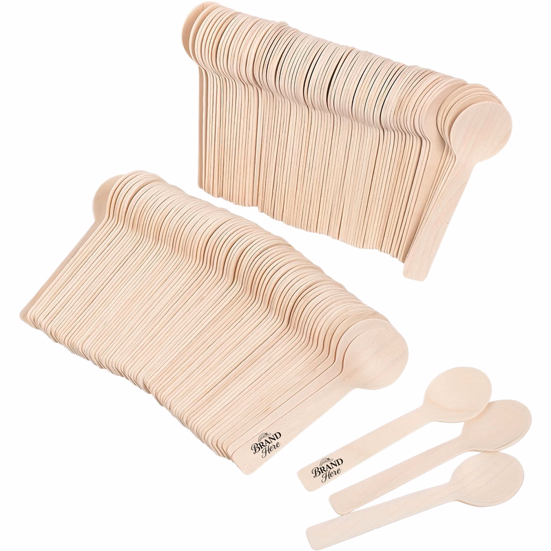 Wooden Ice Cream Spoon
