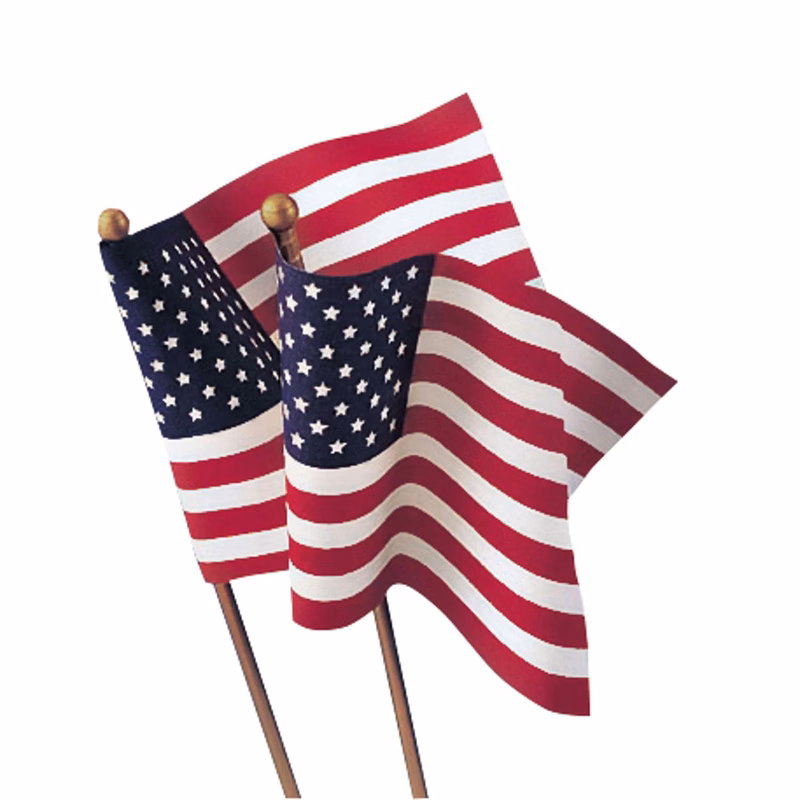 4" x 6" No-Fray Mini U.S. Flag