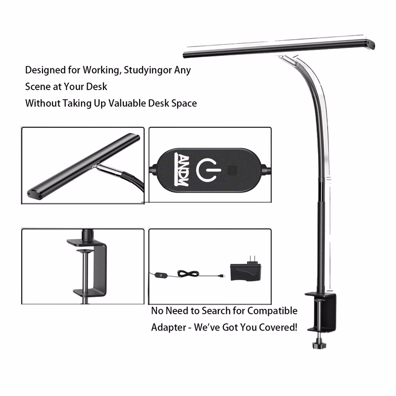 Flexible USB LED Clip-On Desk Lamp