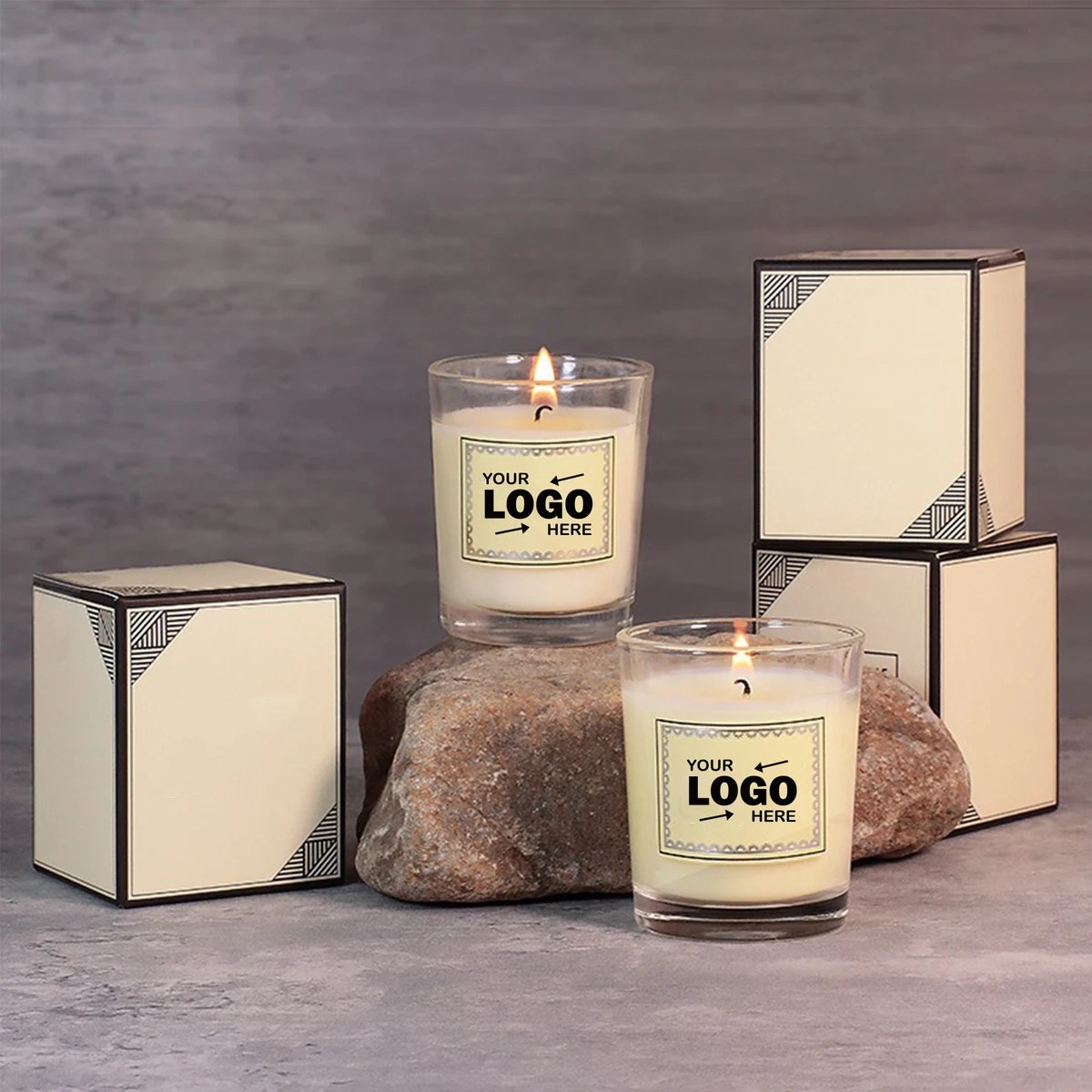 Soy Wax Aromatherapy Candle in Glass Jar 1