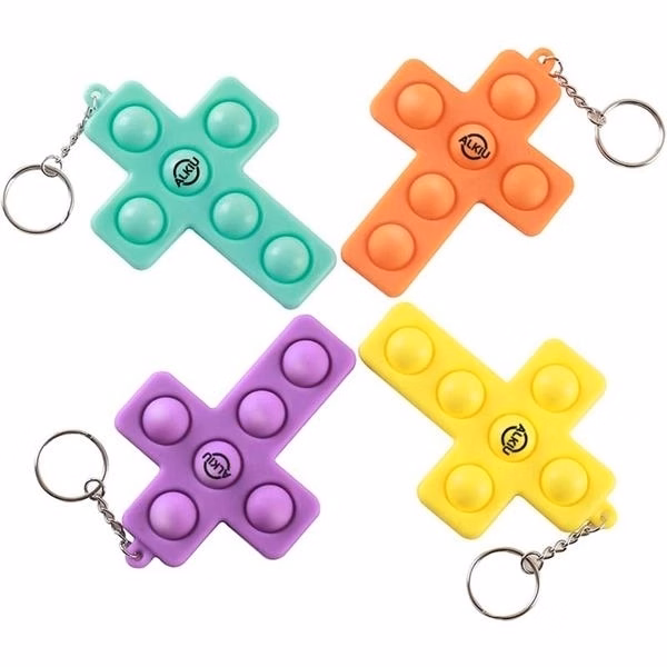 Cross Fidget Toy Keychain