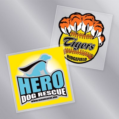 3" x 3" Square Clear Decal