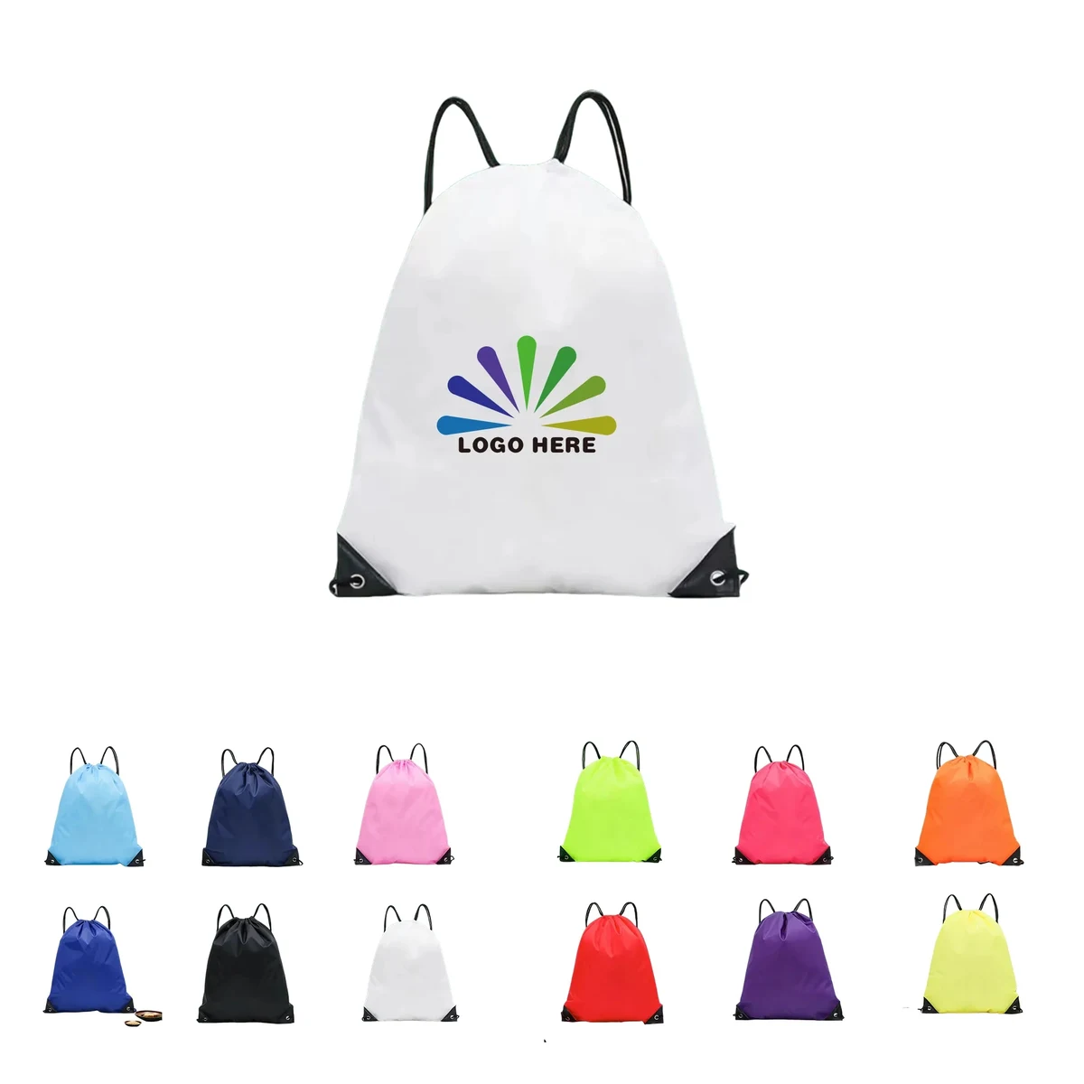 Full Color Printed Drawstring Backpack MOQ 25 PCS 1