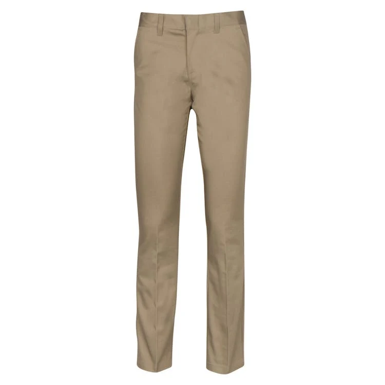 Girls' Uniform Pants - Khaki Size 18 Adjustable Waistband 1