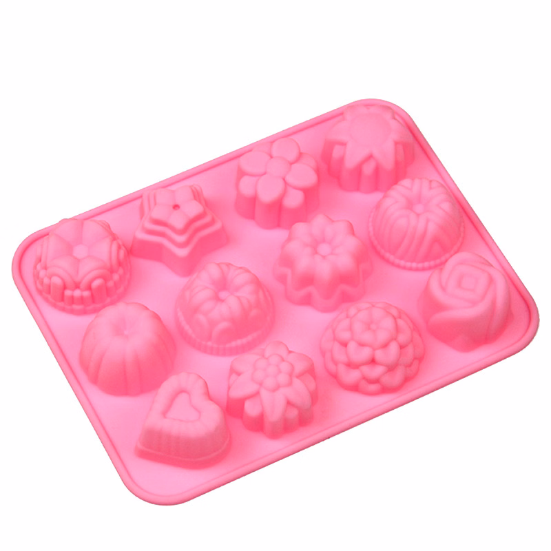 12 Grid Handmade Soap Mold Silicone Cake