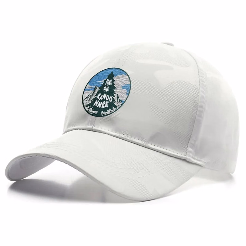 Dark Camou Polyester Baseball Cap