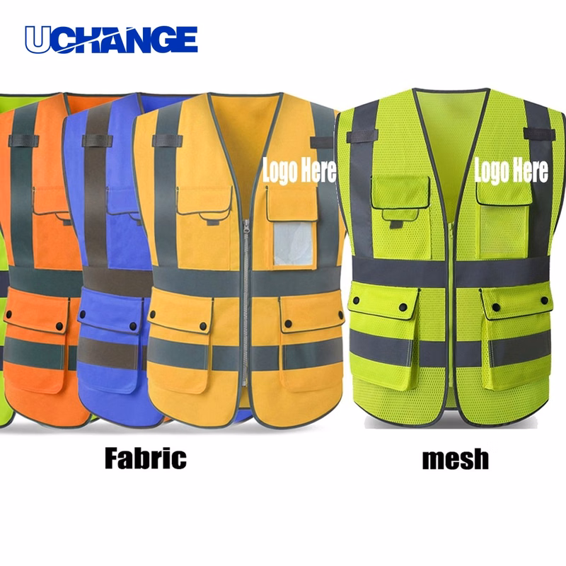 High Visibility Polyester Reflective Safety Vest