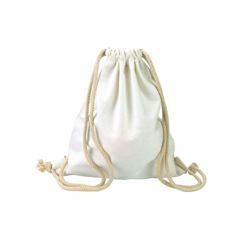 Custom Promotion Canvas Cotton Drawstring Bag, Waterproof Mini Nylon Polyester Drawstring Bag