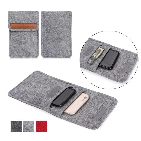 6 inch Multi-functional Felt Phone Pouch 1