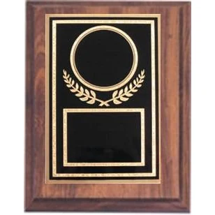 6" x 8" Cherry Finish Plaque with an Activity Plate 1
