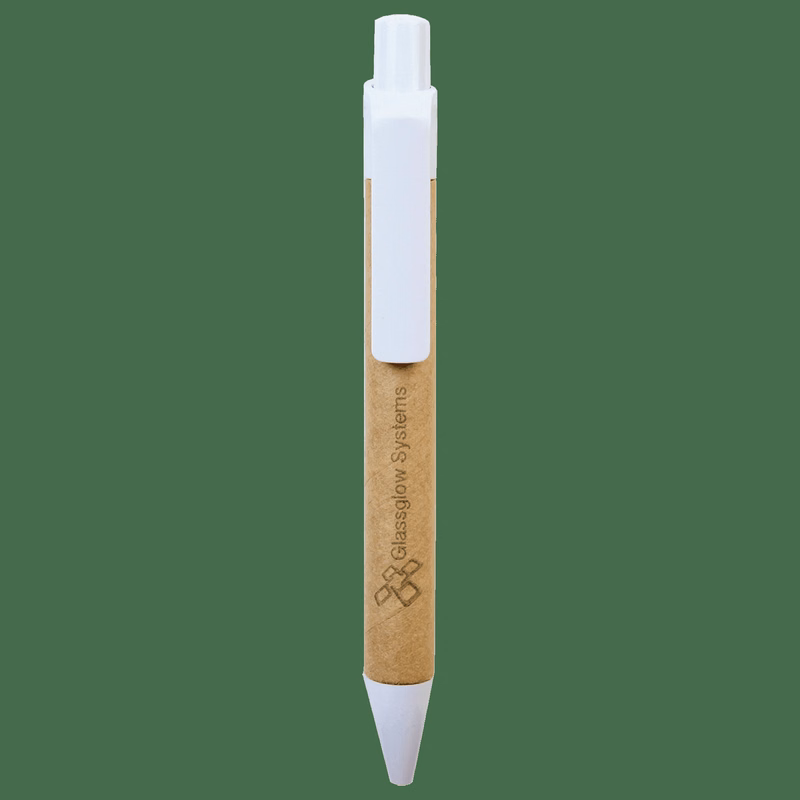 Recycled Paper Pen with White Trim
