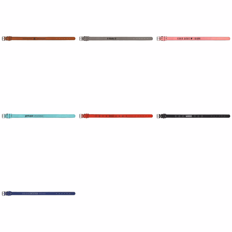 27" x 1 1/4" Extra Large Leatherette Dog Collar