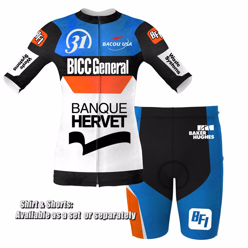 Full Color Dye Sublimated Custom Cycling Jersey Set