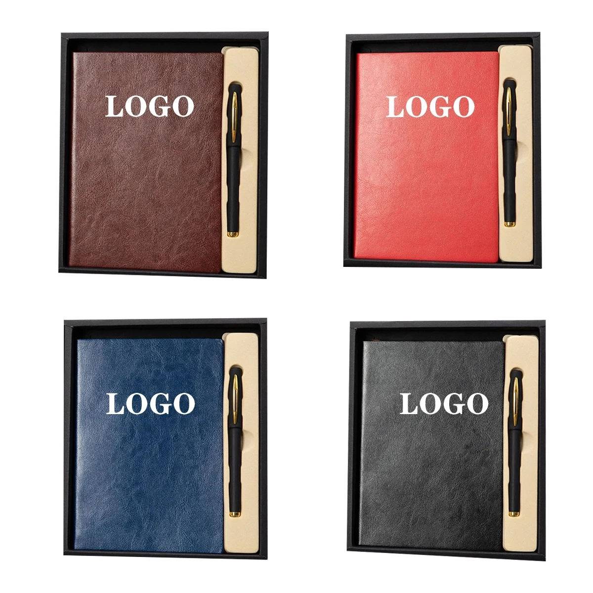 A5 Leather Notebook Pen Gift Set 1