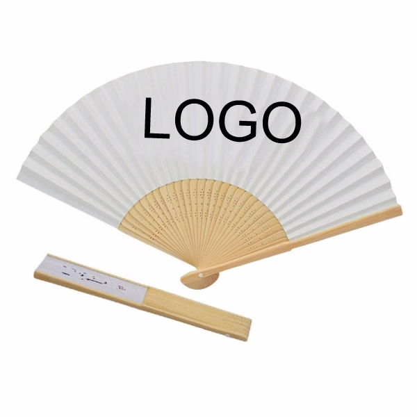 Oriental Folding Fan - 15"W x 9"H