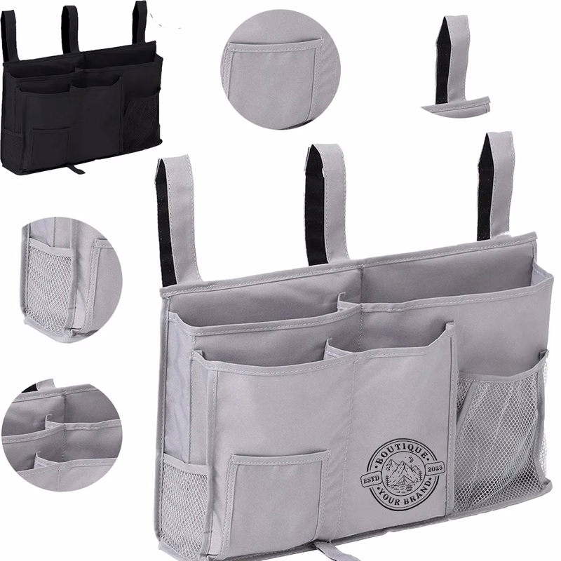 8 Pockets Waterproof Hanging Shelf Bedside Storage Caddy