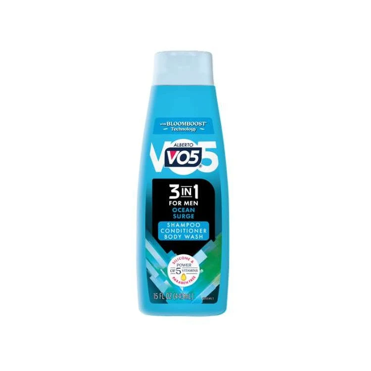 VO5 Men's Ocean Surge 3-in-1 Moisturizing Shampoo Conditioner and Body Wash - 15 oz 1