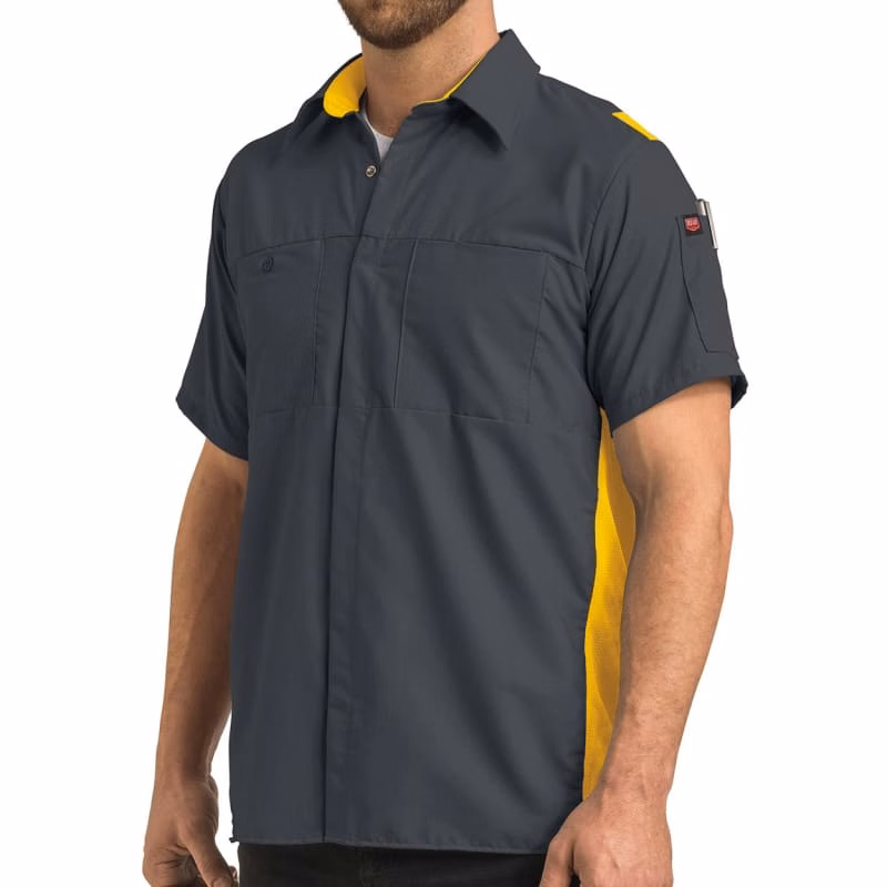 Red Kap Men's Tall Performance Plus Short Sleeve Shirt With Oilblok Technology - SY42T