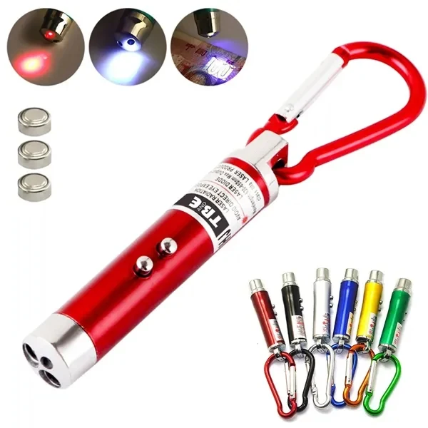 Custom LED Carabiner Keychain with Bright Flashlight — Compact Essentials Attachment 1