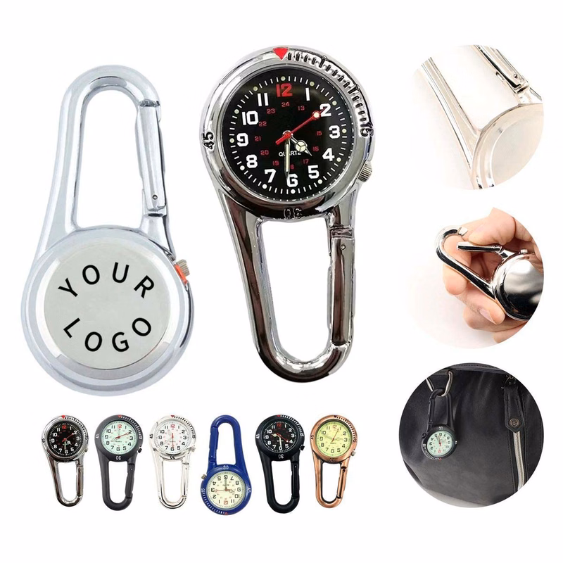 Outdoor Carabiner Watch with Safety Clip